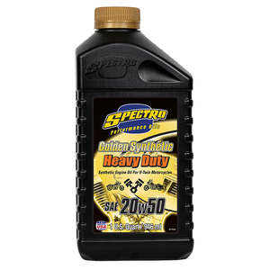 Oils: SPECTRO Heavy Duty Golden Full Synthetic Engine Lubricant 20w50