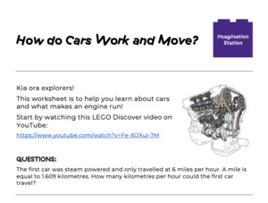 Learn At Home: How do Cars Work and Move?