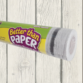 Display Paper & Accessories: Backing Paper Rolls - White Wood