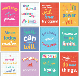 Decoratives & Displays: Growth Mindset Quotes Poster Set