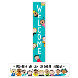 Decoratives & Displays: Stick Kids Welcome Banner