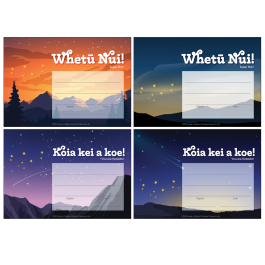 Certificates: Te Paki o Matariki Certificates