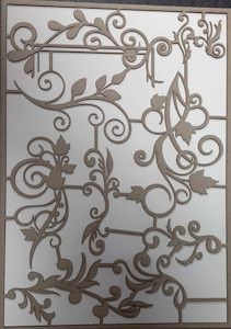 Products: Imagine If Leaves and Swirls Chipboard