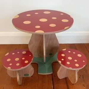 Toadstool Table and 2 Stools – Imagine That Creations