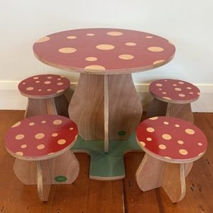 Products: Toadstool Table and 4 Stools – Imagine That Creations
