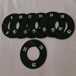 Best Selling: Rack Dividers Black Round Sizes 8- 20 Set of 7
