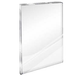 Sign Menu Poster Holders: A4 Portrait Acrylic Wall Mounted Adhesive Taped Display Sleeve