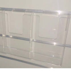 Sign Menu Poster Holders: Slatwall Mounted A5 Brochure Holder