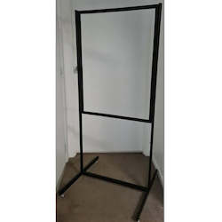 Freestanding Poster Snap Frame Holders: A1 Black Poster Stand / Retail Sign Holder 1500mm high