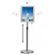 Freestanding Chrome A4 Adjustable Snap Frame Display Stand