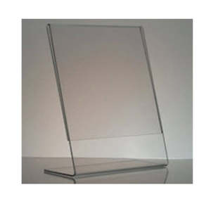 Acrylic L Base Angled Sheet Display Holders: Acrylic L Base Holder A5 Portrait
