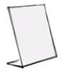Acrylic L Base Angled Sheet Display Holders: Acrylic L Base Holder A3 Portrait