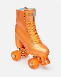 Exclusive Collaborations: Impala Rollerskates - Marawa Sparkle Orange High Heeled Skate