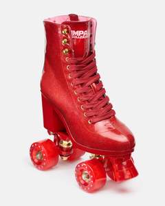 New Arrivals: Impala Marawa High Heel Skate - Marawa Red Glitter