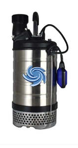 Pumps: 3" 3 INCH Submersible with FLOAT option - Drainage Impeller 1.5 kW 230v 14 m/head 11.6 L/sec