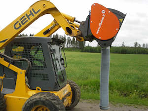 Skidsteer Attachments: Concrete mixer bucket 160 L for Skidsteer / Excavator / Euro hitch