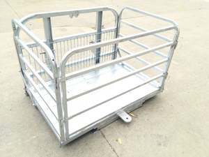 In Stock 5: Heavy Duty 1.5m Galvanised Transport Tray with Tow Bar
