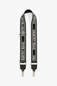 Gift Ideas: Stripe Branded Bag Strap - Black