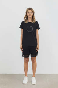 Style X Lab: Timer Tee - Black with White Print