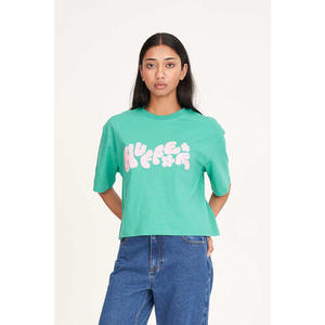 Huffer 1: Boxy Crop Tee 220/Optimistic - Clover