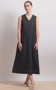 Neris: Buckle Up Dress - Ebony