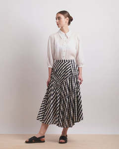 In Stitches Skirt - Ink Check