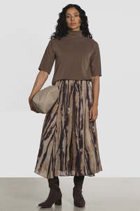 Repertoire: Josie Skirt -Brown Print