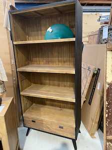 Beach Recycled Timber Bookcase - Black