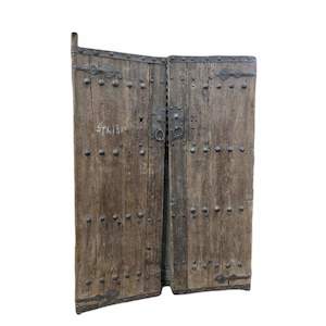 Handcrafted Doors: Elm Wood Antique Set of Doors