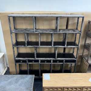 Clearance: Recycled Bookshelf - Black & Rust