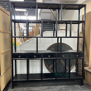 Clearance: Villa Recycled Bookshelf - Black