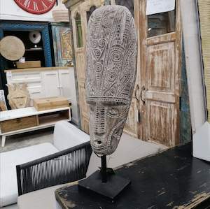 Home Accents: Hand-Carved Mask - 64cms