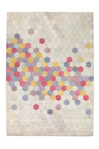 Natural Fibre Rugs: Corbit Leather Rug 200X300 MULTI