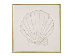 Hand Painted Shell Art Frame