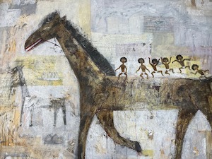 Original Art Pieces: Tribal Horse Festivities