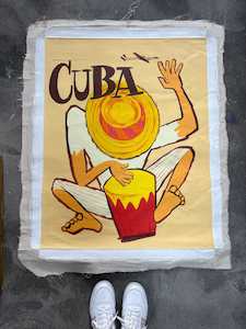 Original Art Pieces: Hand-Painted "Cuban Drummer Boy"