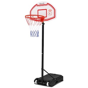 Sports And Fitness: Pro Portable Basketball Stand System Hoop Height Adjustable Net Ring