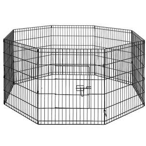 i.Pet Pet Playpen Dog Playpen 30" 8 Panel Puppy Exercise Cage Enclosure Fence