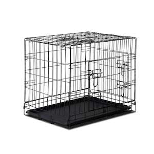 Pet Care: i.Pet Dog Cage 24inch Pet Cage - Black