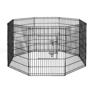 Pet Care: i.Pet Pet Dog Playpen 36" 8 Panel Puppy Exercise Cage Enclosure Fence