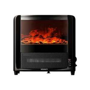 Appliances: Devanti Electric Fireplace 3D Flame Effect Timer Portable Indoor Heater 2000W