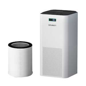 Appliances: Devanti Air Purifier HEPA Filter PM2.5 Smoke Dust Germ Odor Cleaner Freshener