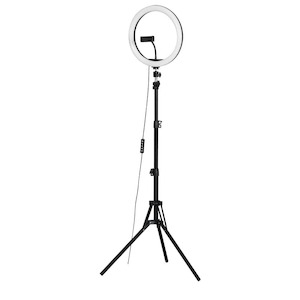 Audio And Video: Embellir 10" LED Ring Light 5500K Dimmable Diva Diffuser With Stand Make Up Studio