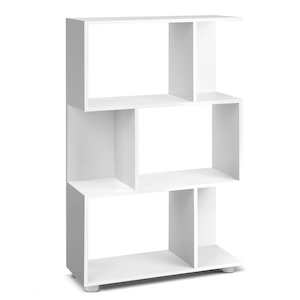 Other Furniture: Artiss 3 Tier Zig Zag Bookshelf - White