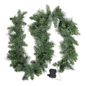 Festive Goods: Jingle Jollys 1.8M Christmas Garland with Pre-lit LED Lights Xmas Tree Decor
