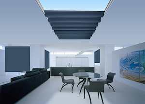 Skylight Blinds: Standard Light Filter Roman Skylight Blinds