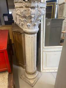 White Handmade Pillars