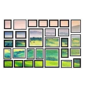 Artiss Photo Frames 30PCS  8x10in 5x7in 4x6in 3.5x5in Hanging Wall Frame Black