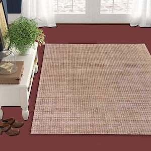 Rugs: Harvest Mix-Fibre Rug 160X230cms RUST