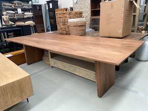 New Arrivals: Ex-Shop Suar Wood Dining Table 3.0m - Special Pickup Rate Available